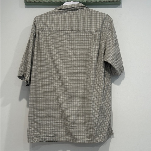 Columbia Cotton Gray Plaid Casual Button Down Short Sleeve Shirt men’s xl - Picture 6 of 7